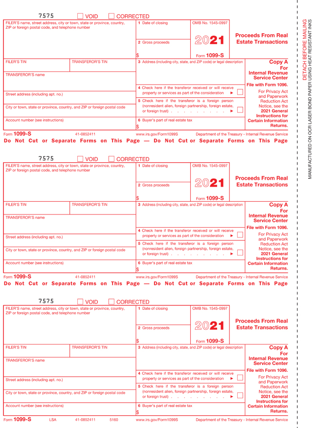 1099 Tax Form & Envelopes | W-2 Tax Forms & Envelopes